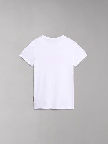 Tricou 'ZAMORA' de la NAPAPIJRI pe alb