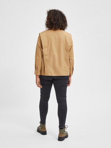 Selected Femme Curve Blouse in Bruin