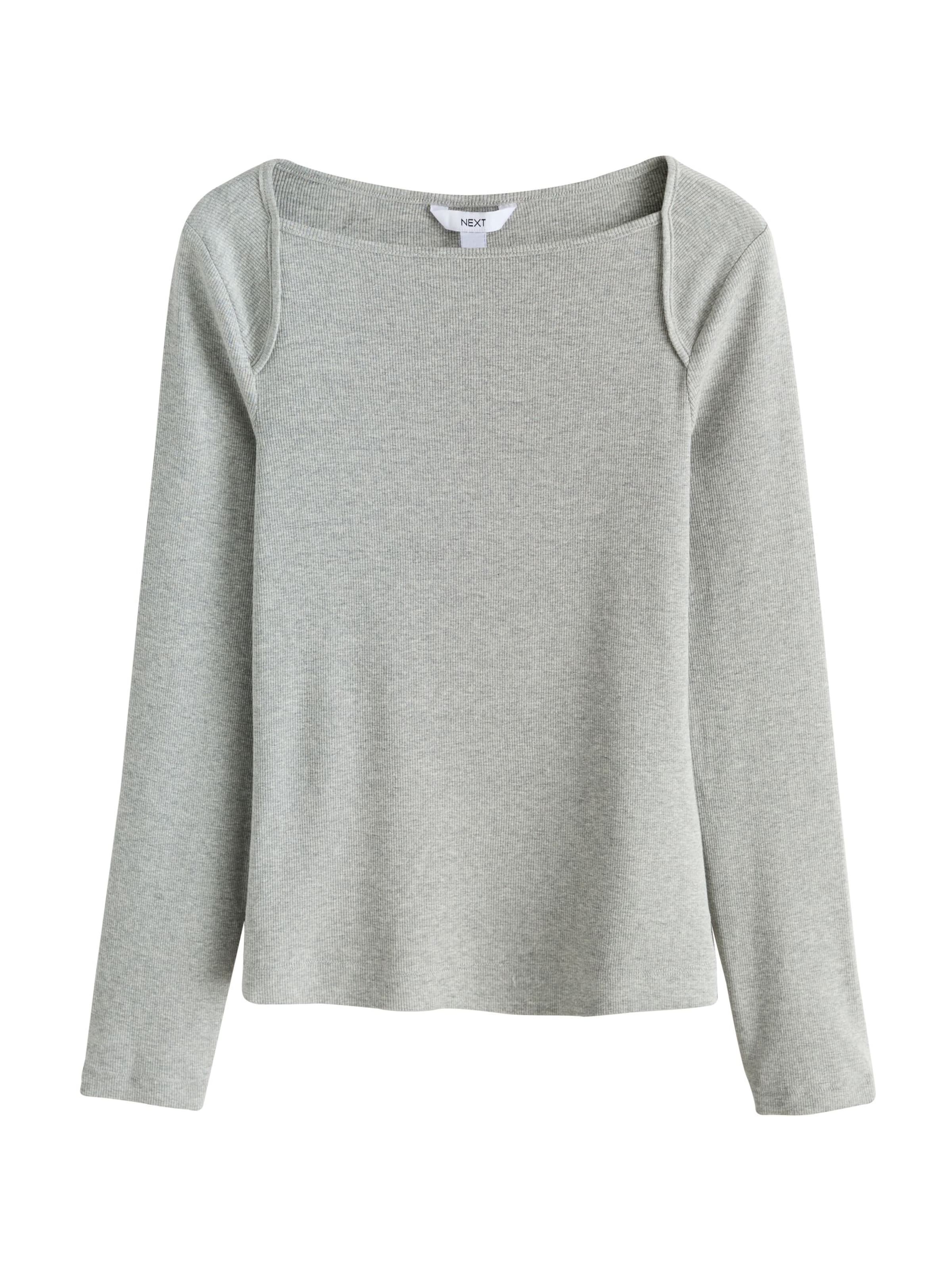 Next - Camiseta en gris: frente