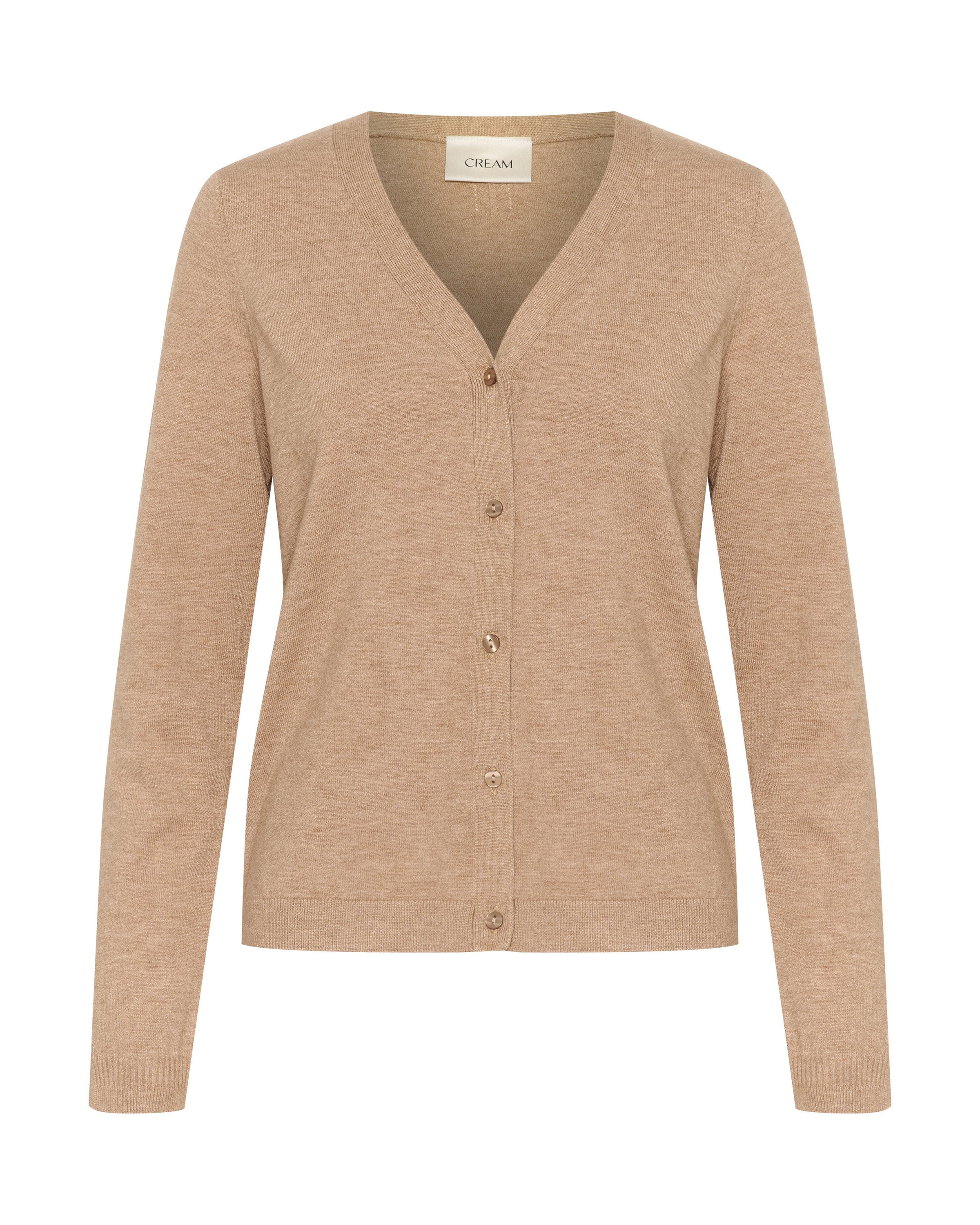 Cream Вязаная кофта 'CR Dela' в Бежевый: спереди