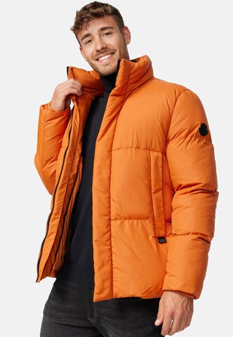 INDICODE JEANS Winter Jacket 'Lanse' in Orange