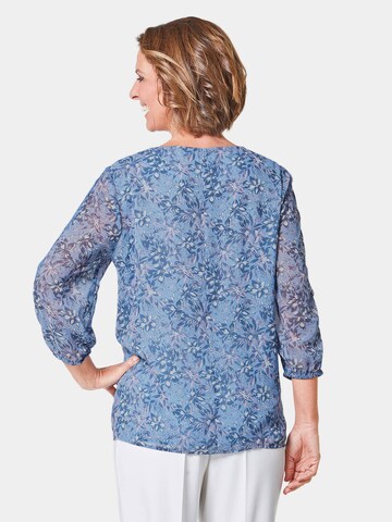 Goldner Bluse in Blau