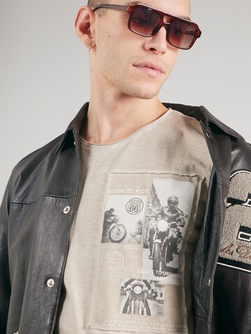 T-Shirt 'Wheels' Key Largo en beige