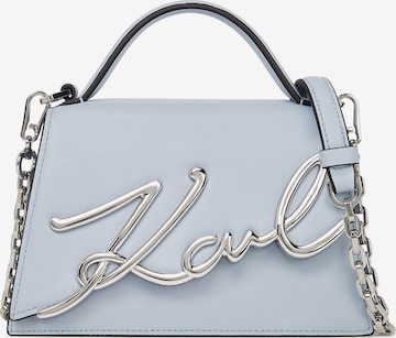 Sacs à main 'Signature 2.0' Karl Lagerfeld en bleu : devant