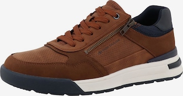 TOM TAILOR Sneakers in Brown: front