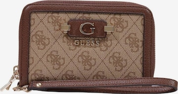 Portamonete 'COLEEN LOGO SML ZIP SWSG97 49164' di GUESS in bianco: frontale