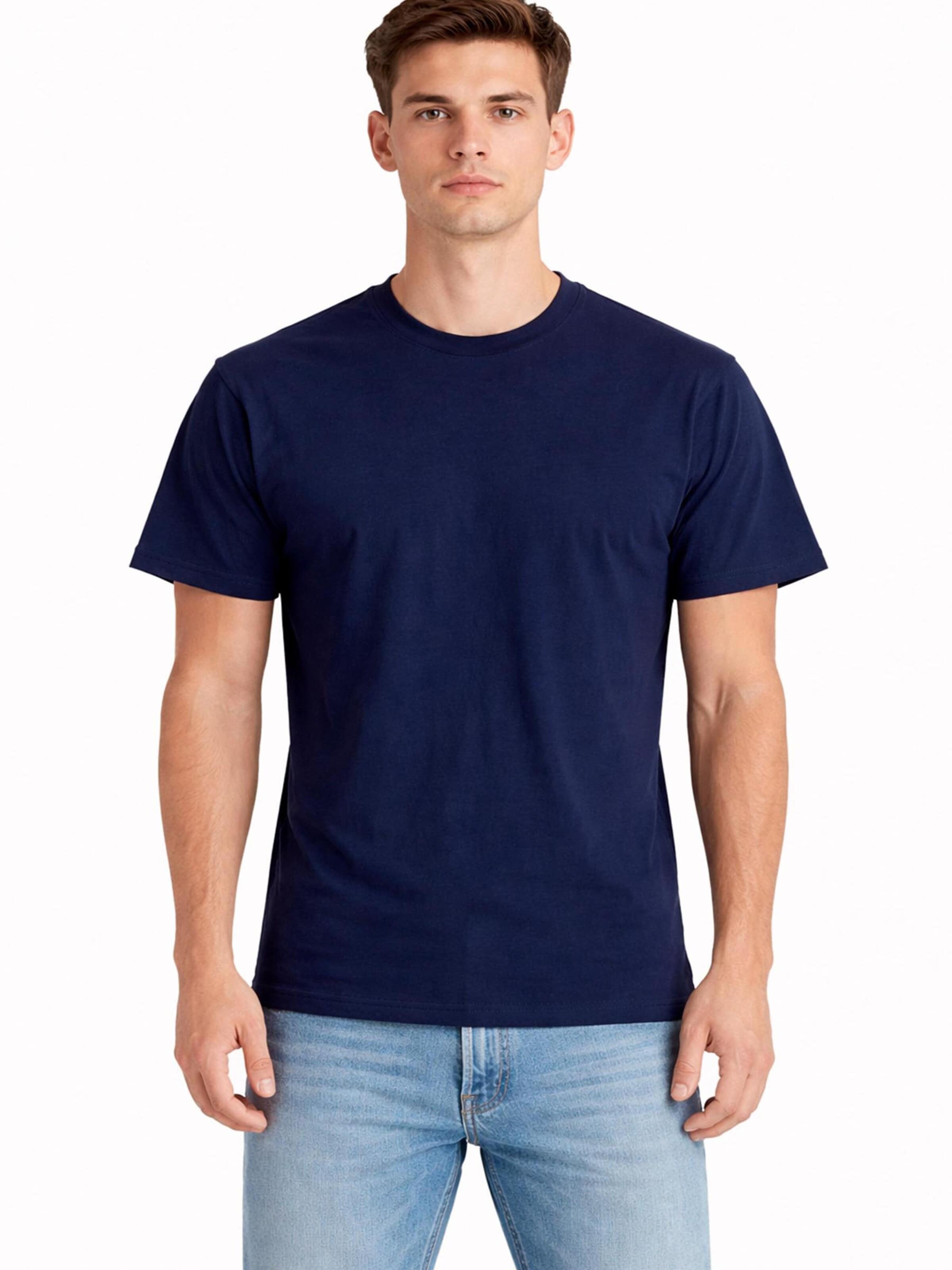 A Question Of (AQO) Shirt '5 pack Anders Tee' in Blauw: voorkant