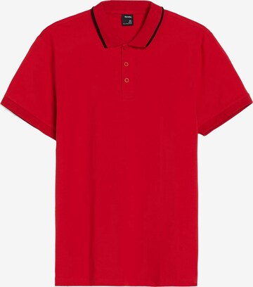 T-Shirt Bershka en rouge : devant