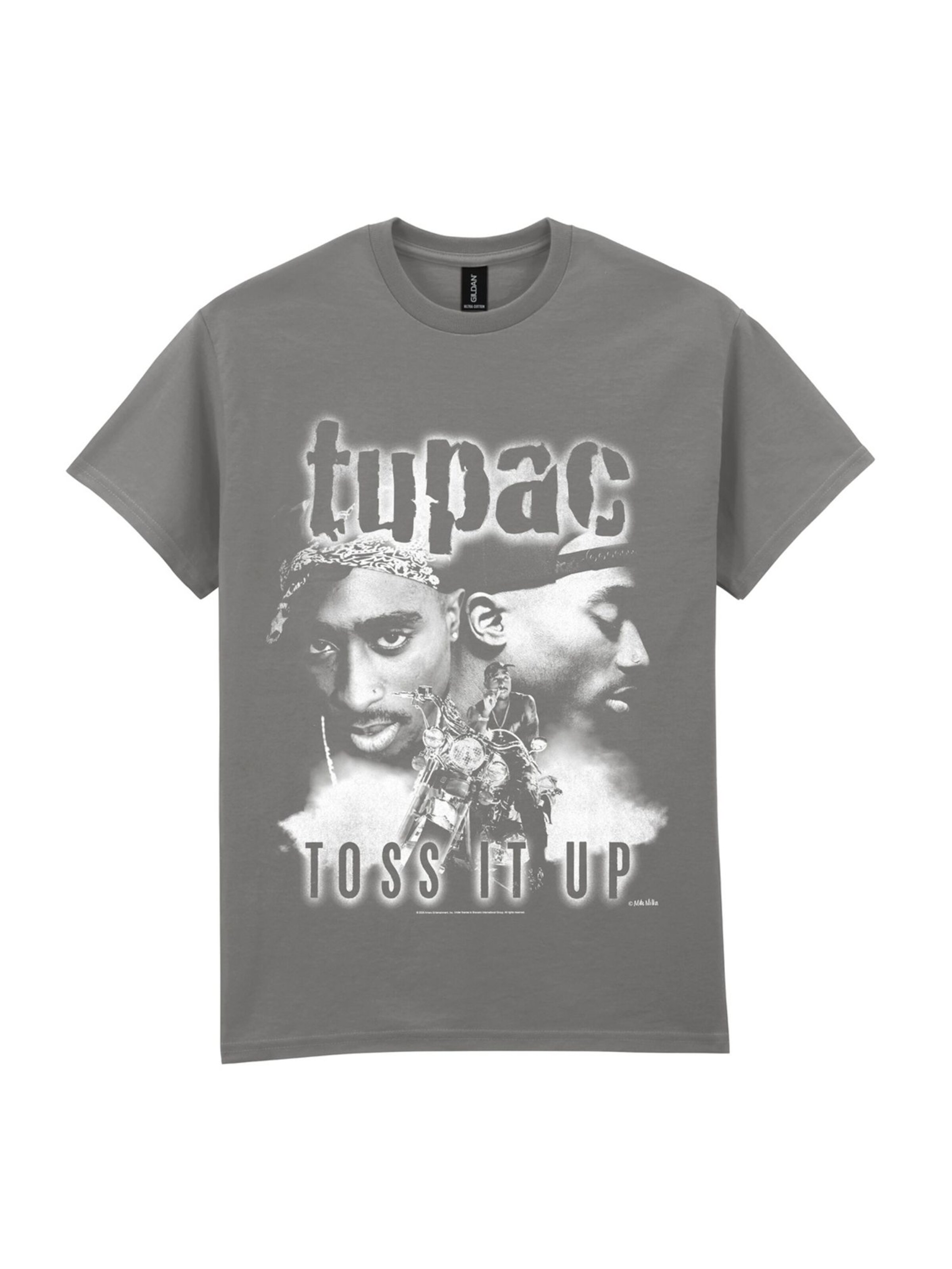 Maglietta '2PAC Toss It Up T-Shirt' di Rockshirts in grigio: frontale