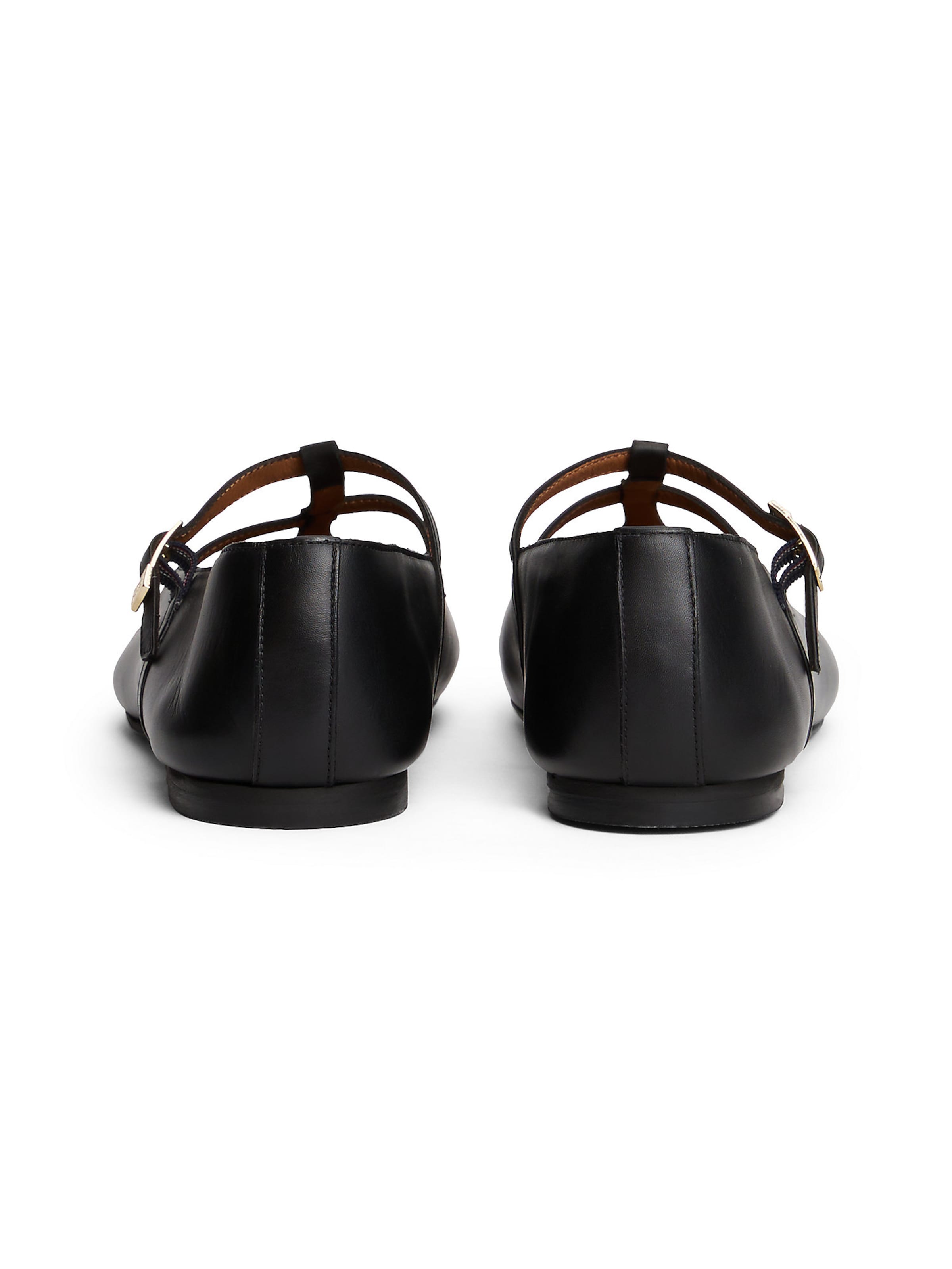 TOMMY HILFIGER Riemchenballerina in Schwarz