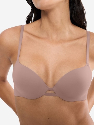 TRIUMPH T-Shirt Bügel-BH ' Red Label Body Make-Up Illusion ' in Beige