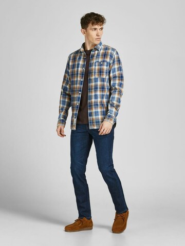 JACK & JONES Slimfit Farmer 'Tim' - kék