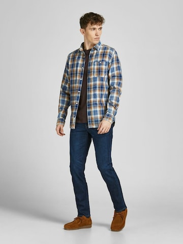 JACK & JONES Slimfit Jeans 'Tim' i blå