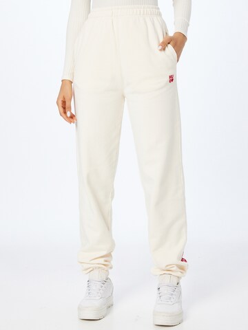 HUGO Tapered Broek 'Njola' in Wit: voorkant