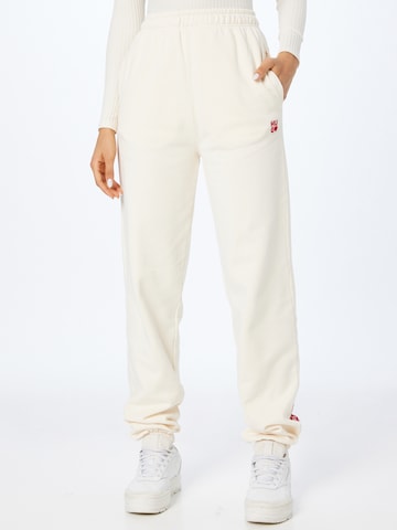 HUGO Red Tapered Trousers 'Njola' in White: front