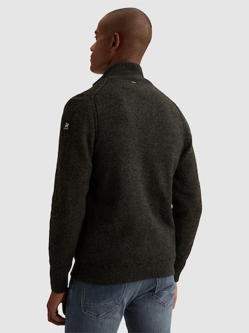 VANGUARD Kofta 'Cardigan with zipper closure and allover pattern' i svart