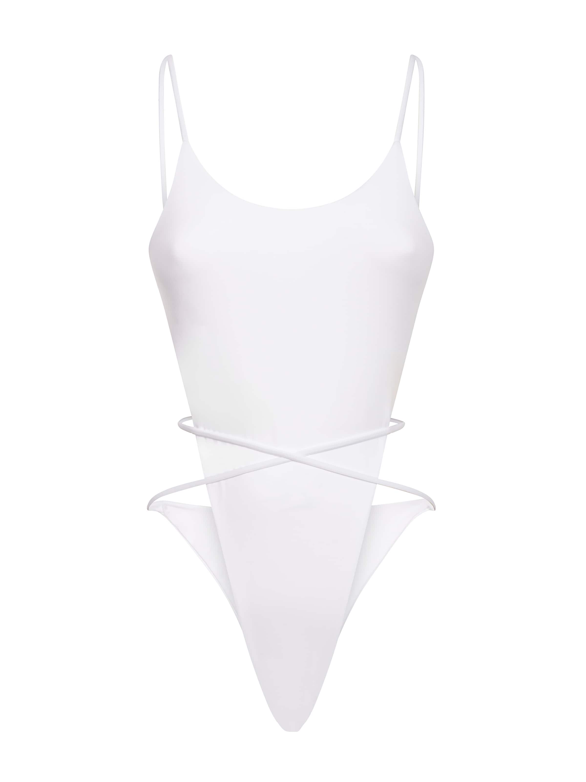 Bikinville Bustier Badpak in Wit