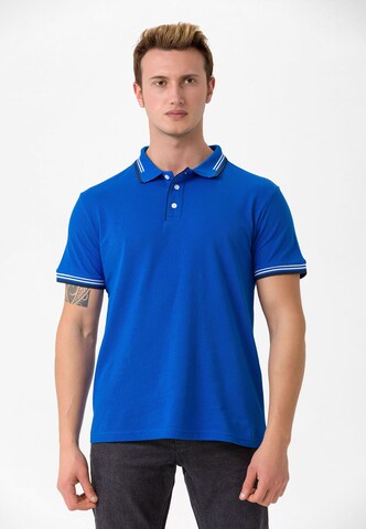 Jimmy Sanders Shirt in Blauw: voorkant