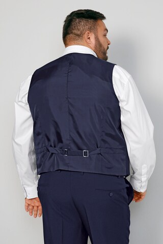 Men Plus Gilet in Blauw