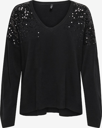 Pull-over 'STARRY' ONLY en noir : devant