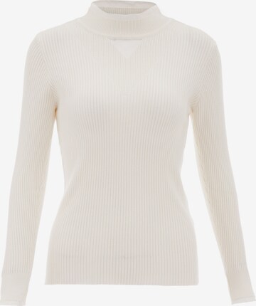 caspio Sweater in White: front