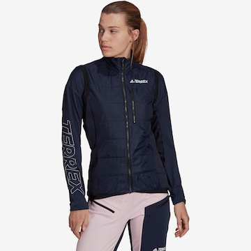 Gilet de sport ADIDAS TERREX en bleu : devant