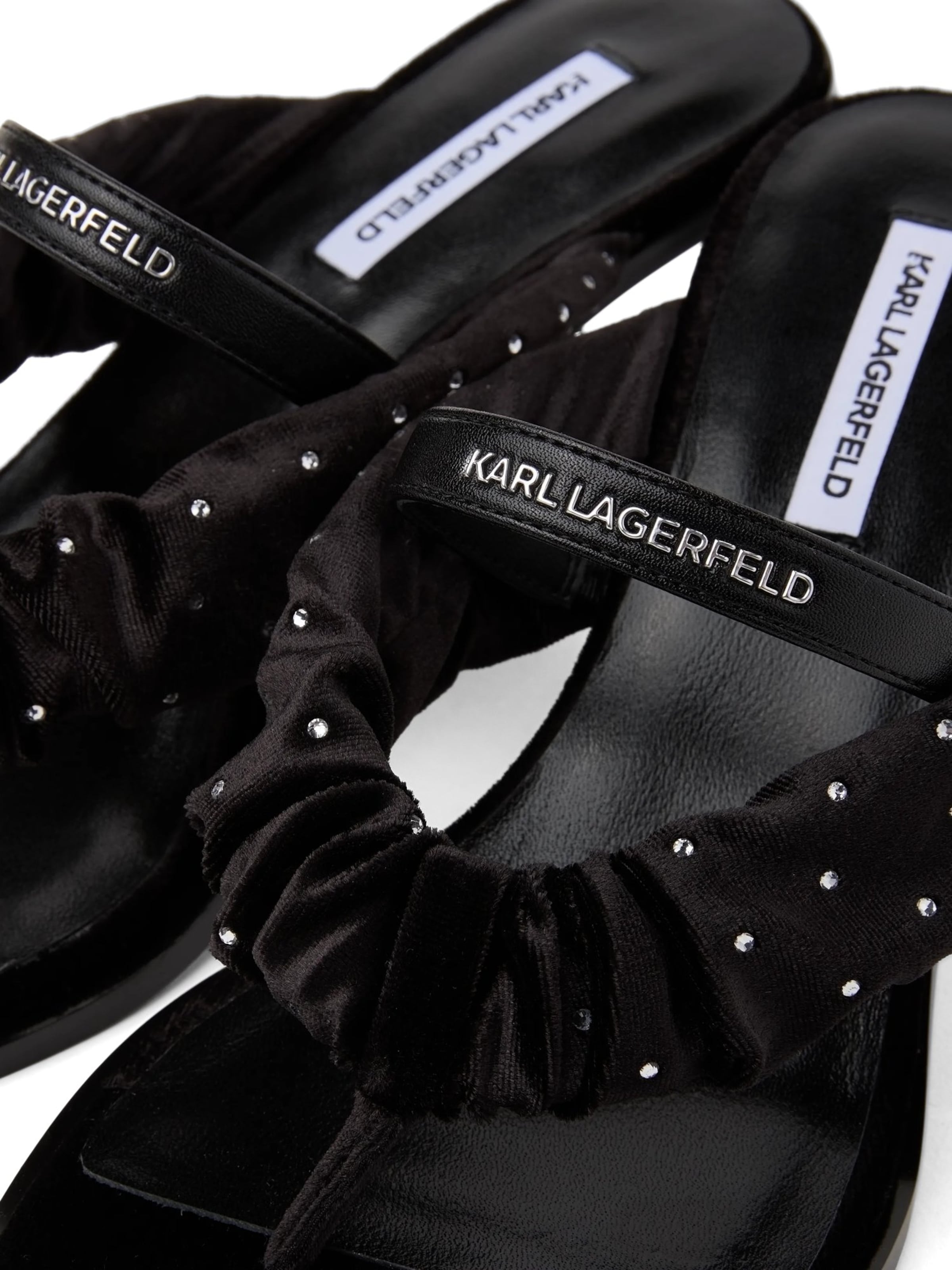 Karl Lagerfeld Žabky 'Karmel' - Čierna