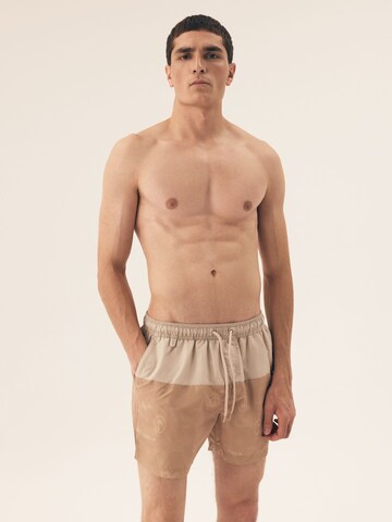 Henderson Zwemshorts 'Bequeme Badeshorts aus leichtem Polyester für Strand und Pool Rune' in Beige