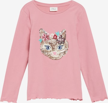 s.Oliver Shirt in Roze: voorkant