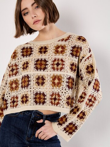 Pull-over ' ' Apricot en gris : devant