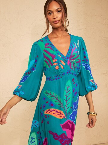 love & roses Dress in Blue