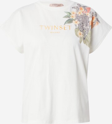 Tricou de la Twinset pe alb: față