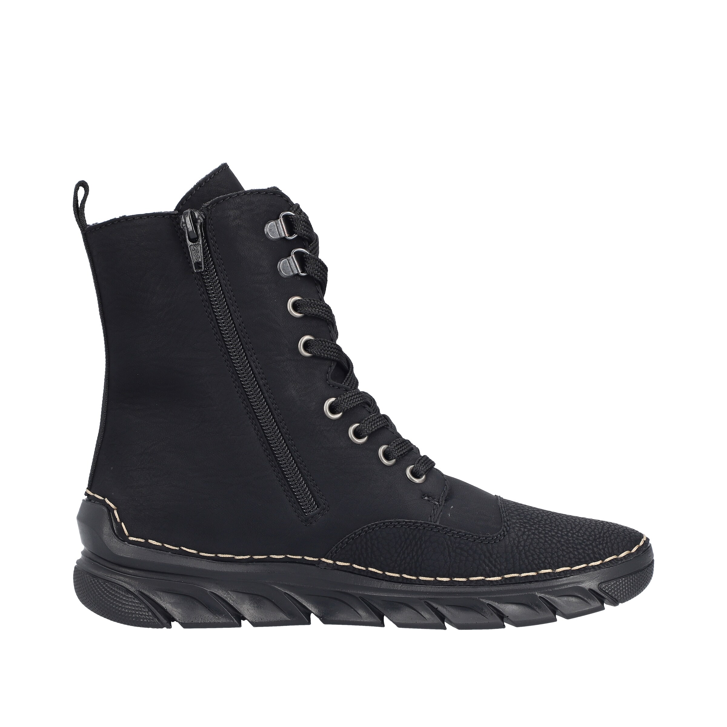 Bottines à lacets Rieker en noir