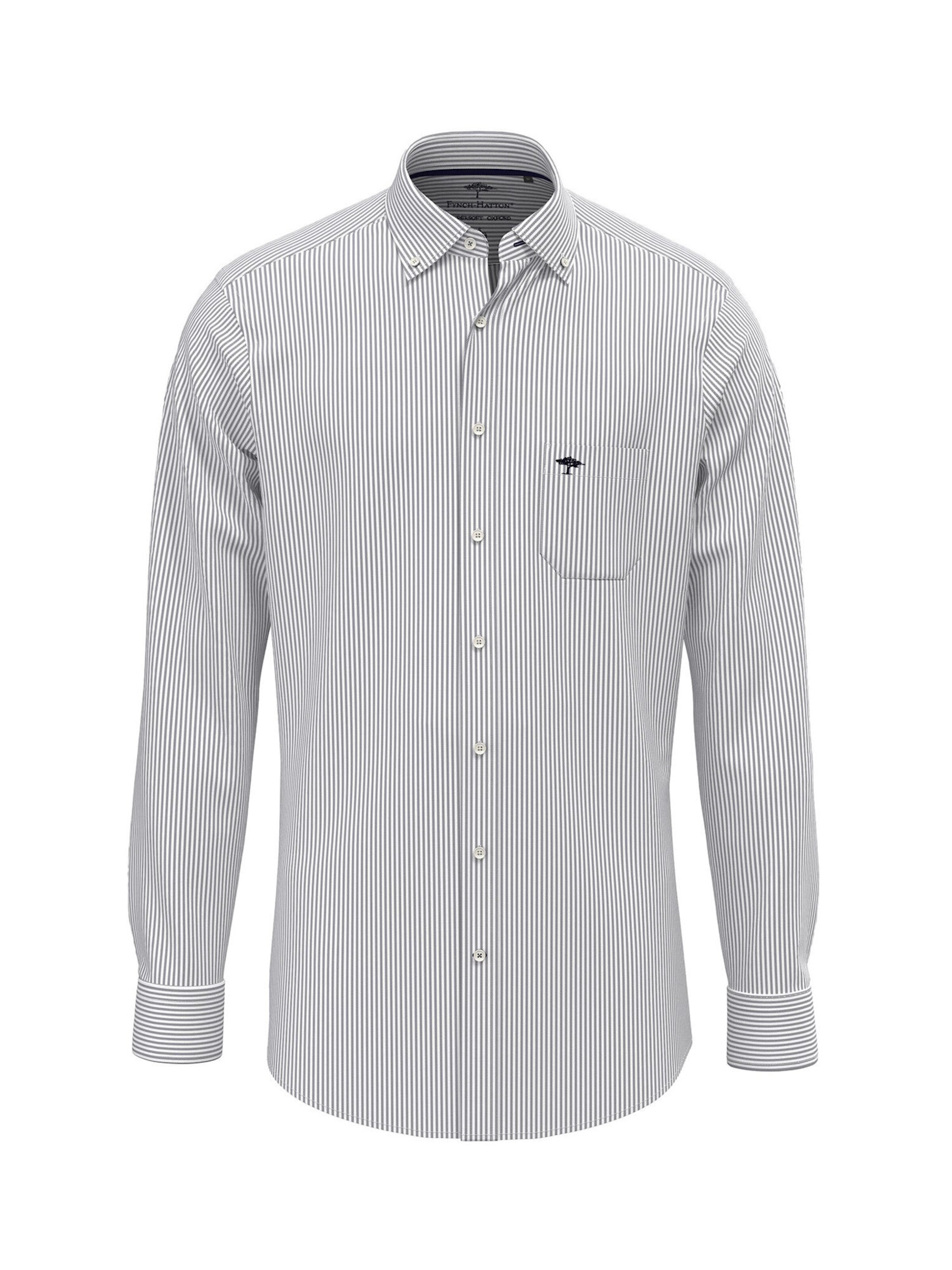 FYNCH-HATTON Zakelijk overhemd in Blauw: voorkant