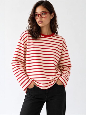 Sweat-shirt 'Sweatshirts' MixRay en beige : devant