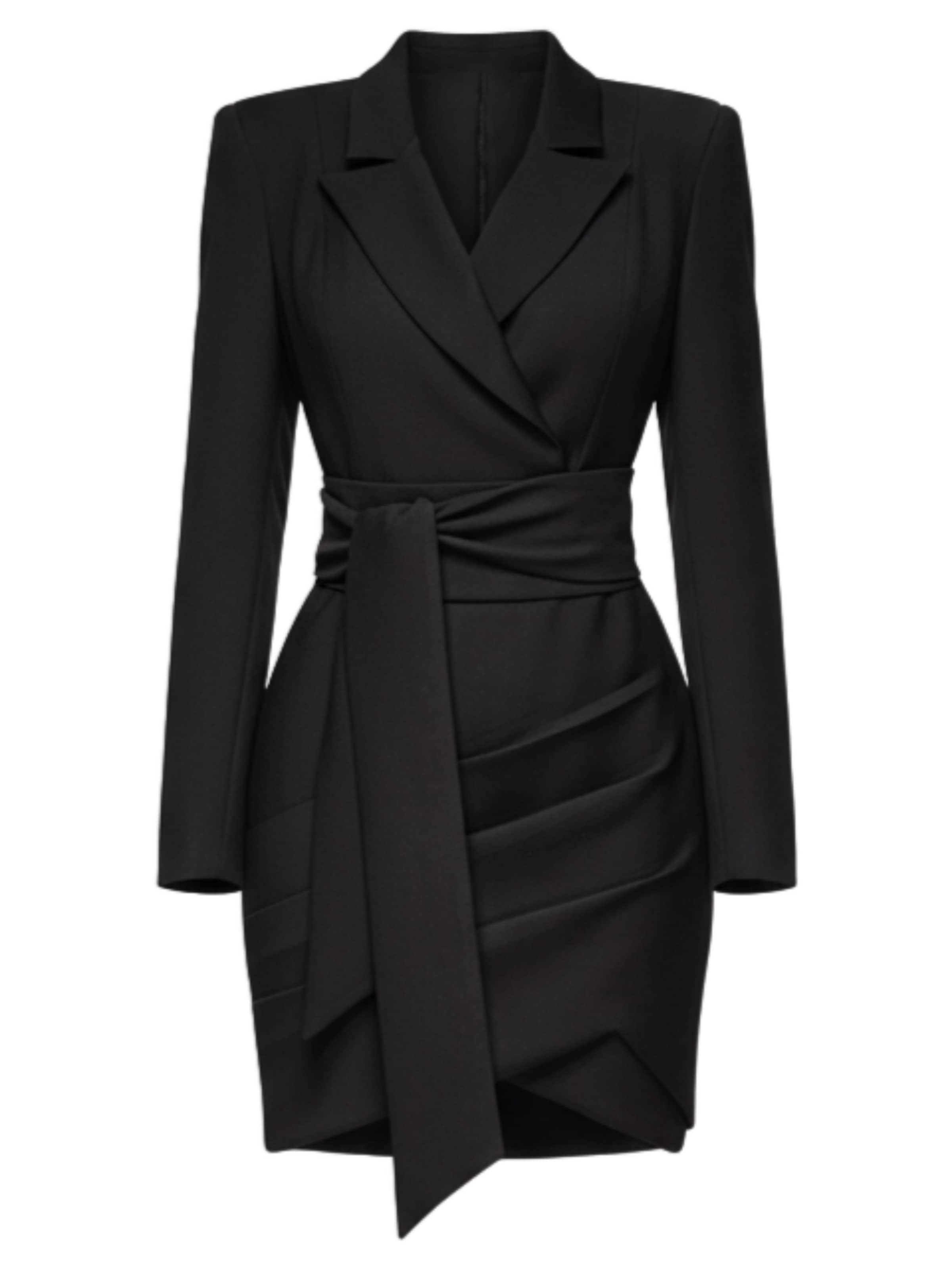 Ombre Strickkleid‌‌‌‌‌‌ in Schwarz: Vorderseite