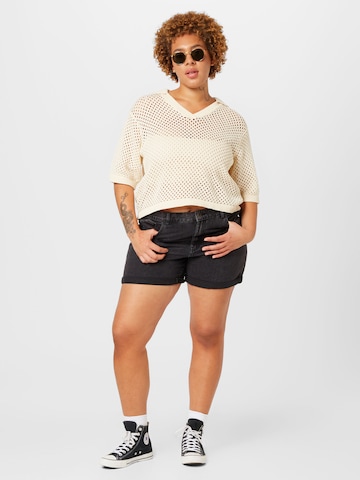 PIECES Curve - Jersey 'LAYA' en blanco