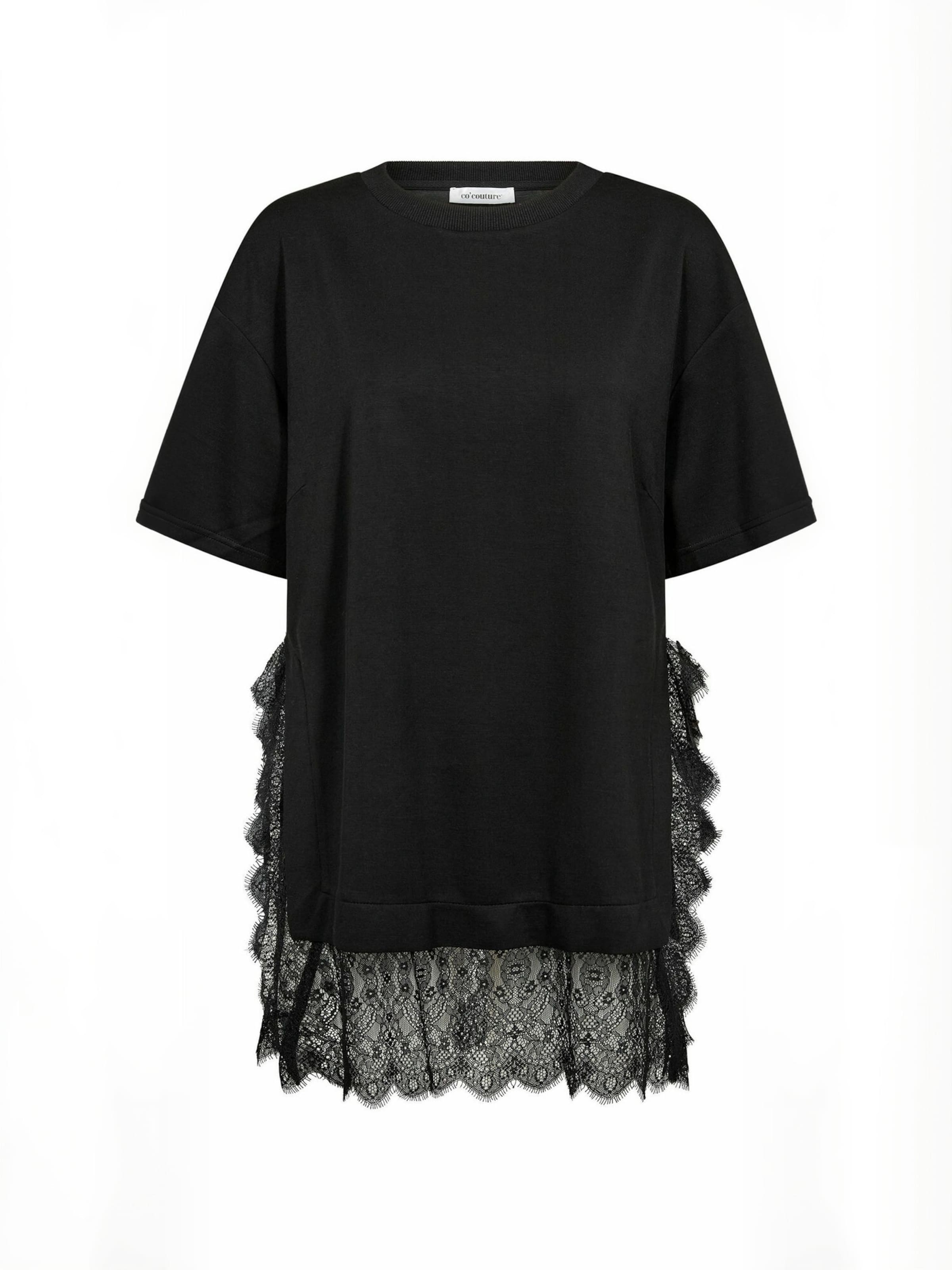 Top ' LersonCC ' de la co'couture pe negru: față