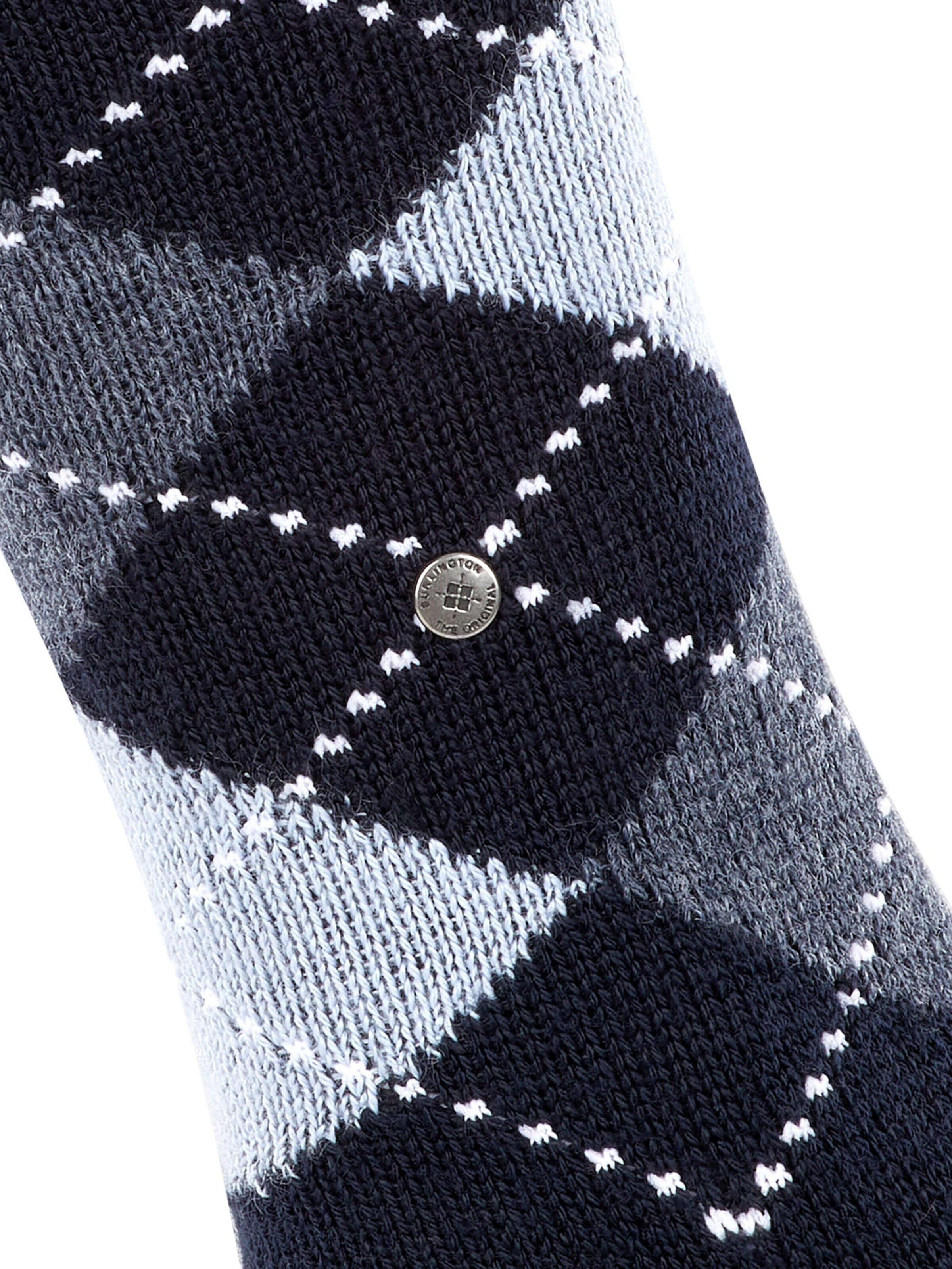 BURLINGTON Over the Knee Socks 'Whitby' in Blue