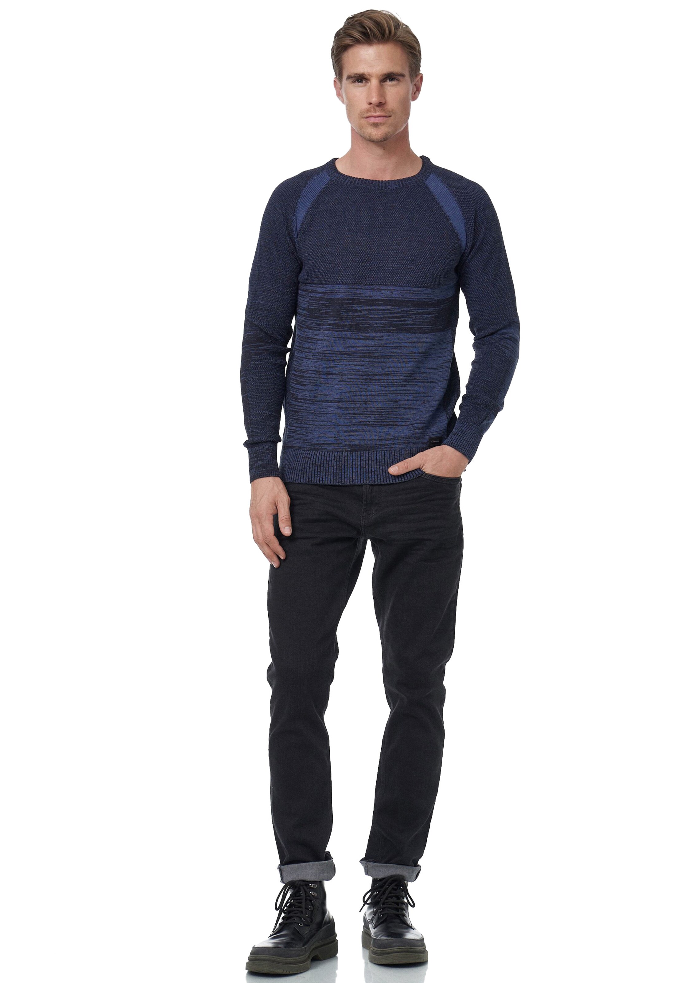 Rusty Neal Pullover in Blau