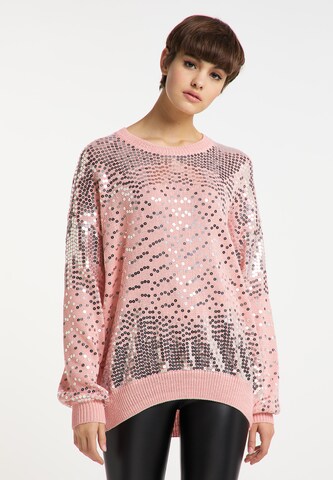 Pull-over myMo at night en rose : devant