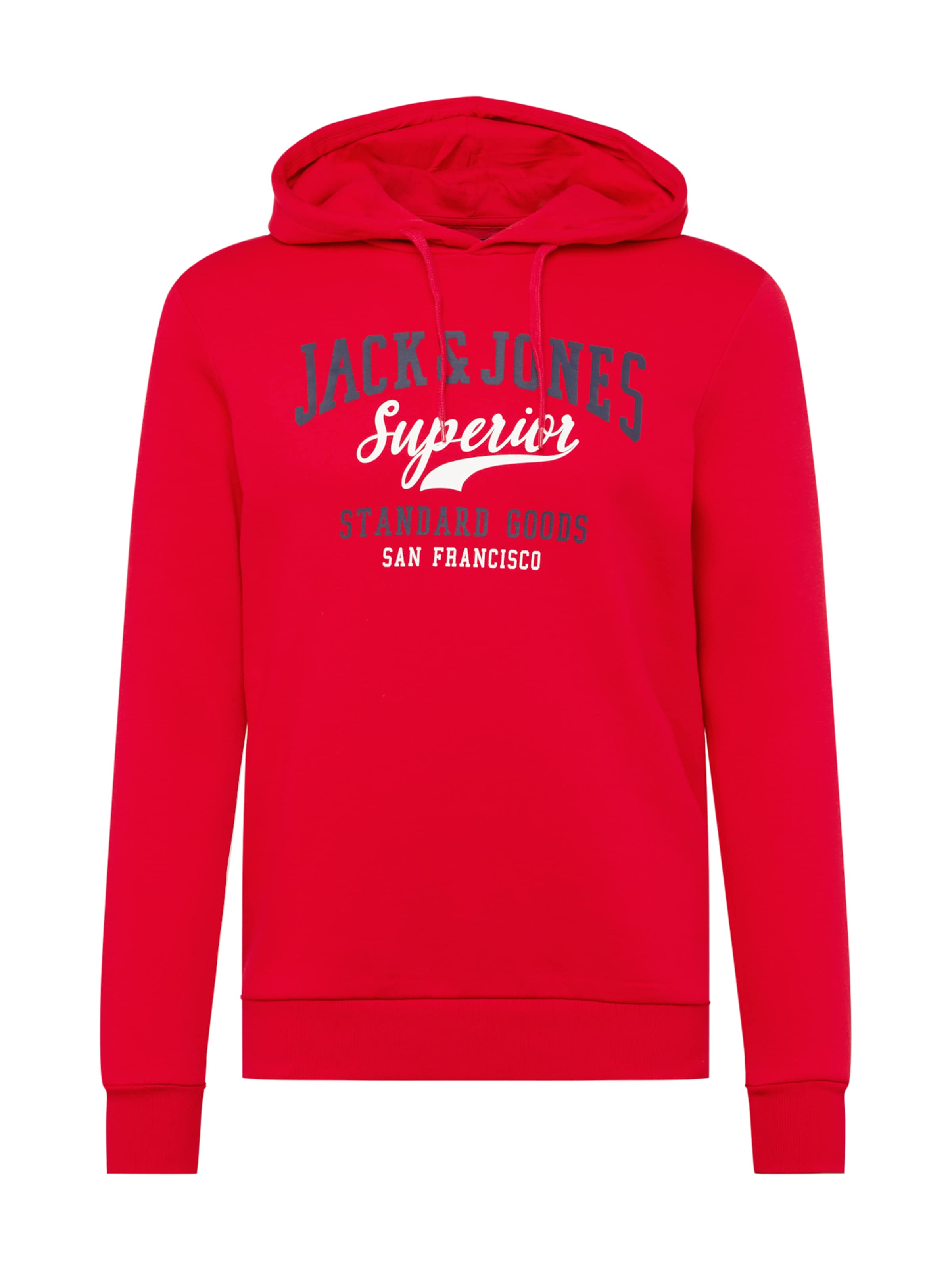 JACK & JONES Tréning póló - piros: elől