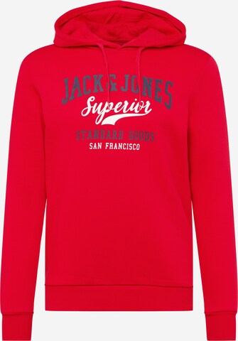 JACK & JONES Свитшот в Красный: спереди