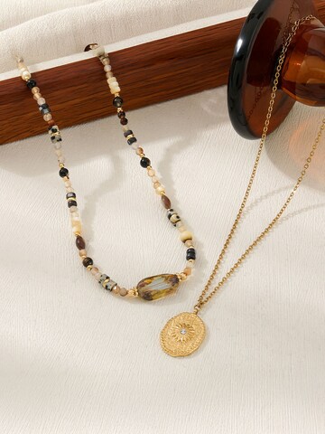 Nemomatheo Necklace 'Amberlicht' in Gold