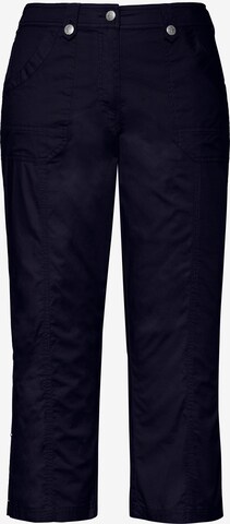 Ulla Popken Regular Broek in Blauw: voorkant