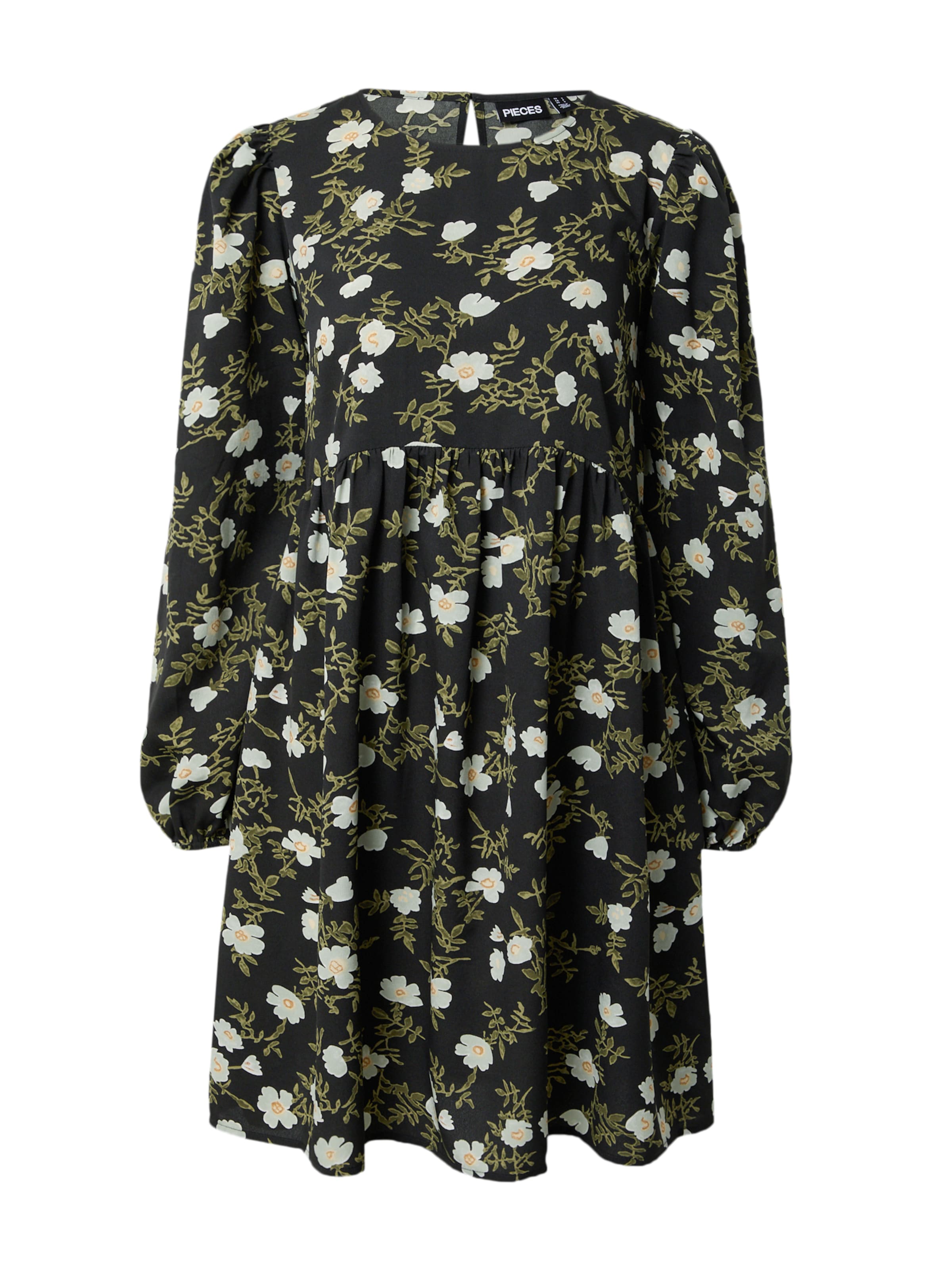 PIECES Klänning 'SABINE' i svart: framsida