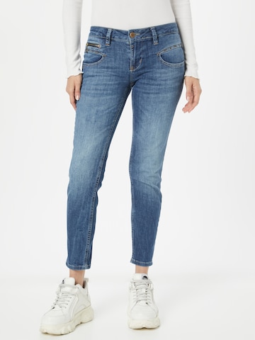 FREEMAN T. PORTER Skinny Jeans 'Alexa' in Blauw: voorkant