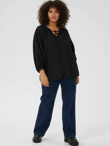 Camicia da donna 'KC Linna' di KAFFE CURVE in nero