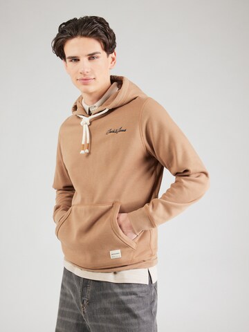 JACK & JONES - Sudadera 'JORTONS' en beige: frente