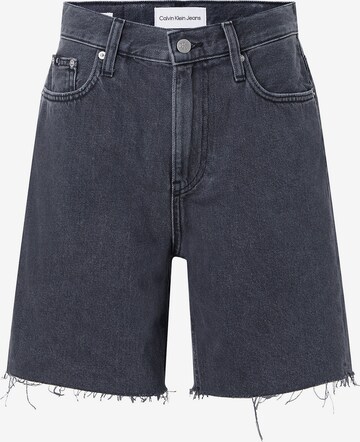 Calvin Klein Jeans - Loosefit Calças de ganga em preto: frente